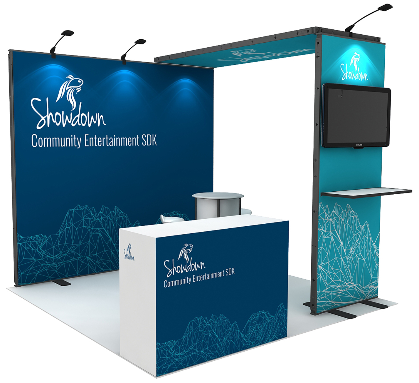 Reusable Cheap Small Tradeshow Exhibits For Booth Display