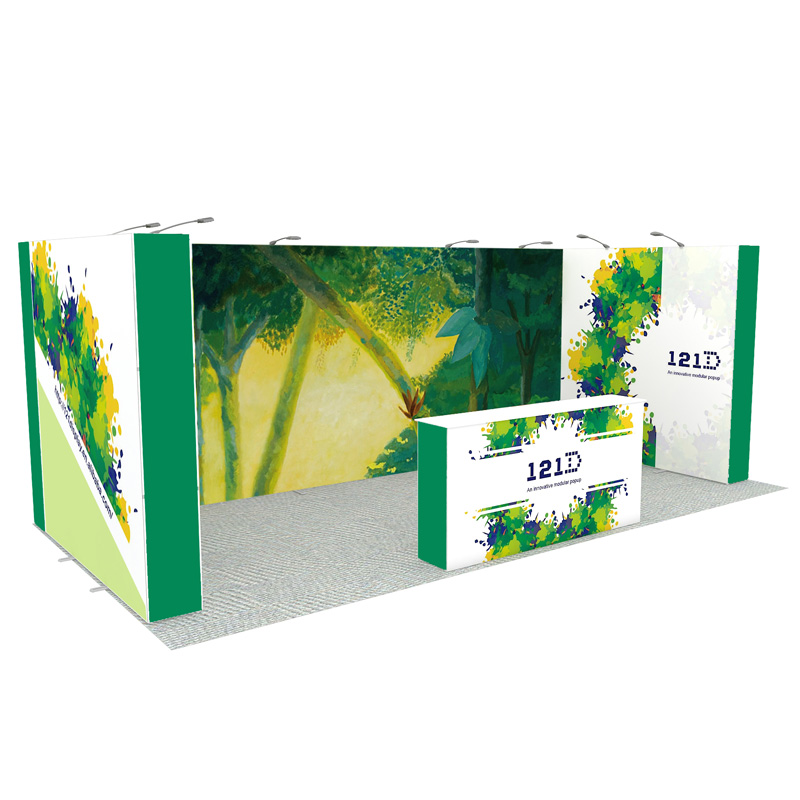 10X20ft Portable Modular Aluminum Pop Up Display Stand For Exhibition