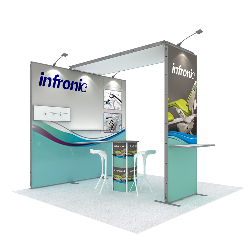 Recycle Modular Exhibition Trade Show Booth For 3X3