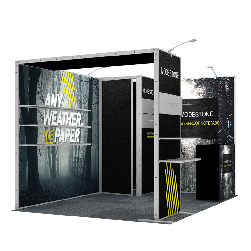 3X4 Modular Trade Show Fabric Exhibition Booth With Graphic