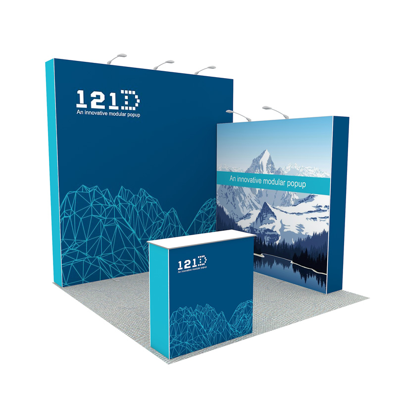 10X10 Portable Aluminum Pop Up Exhibition Stands For Tradeshow