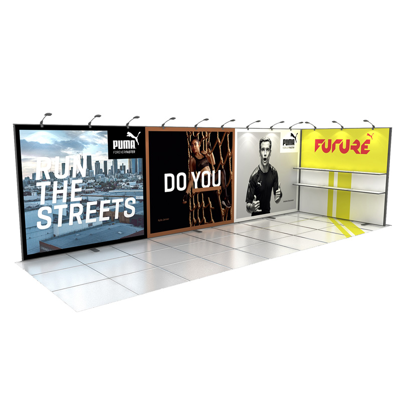 Aluminum Modular Exhibition Display With Graphic For Tradeshow