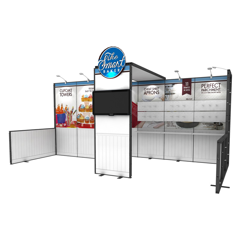 10X20 Fast Assembly Metal Modular Booth Exhibition For Show