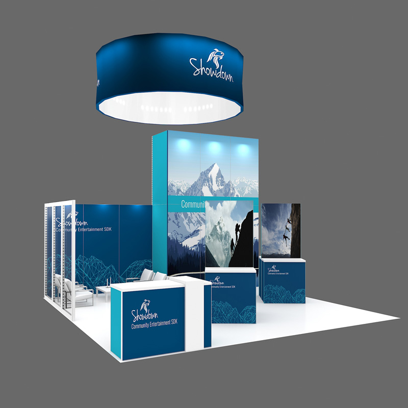 20X20 Reusable Modular Tradeshow Booth With Good Quality