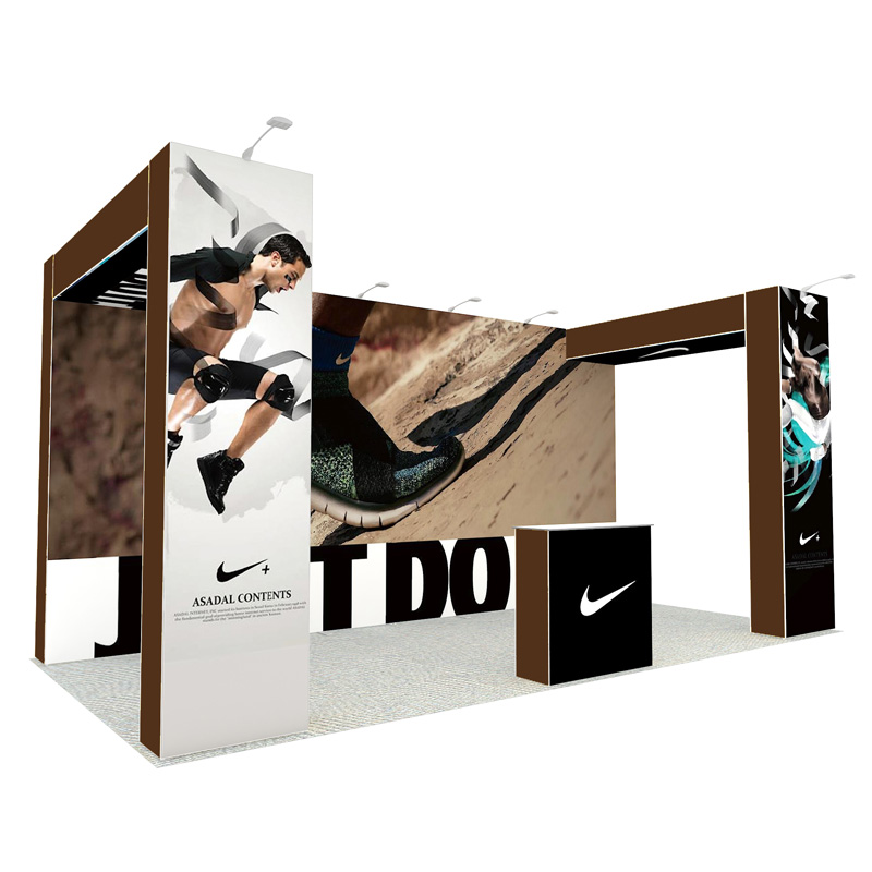 10X20ft Reusable Portable Modular Pop Up Display Booth In Aluminum