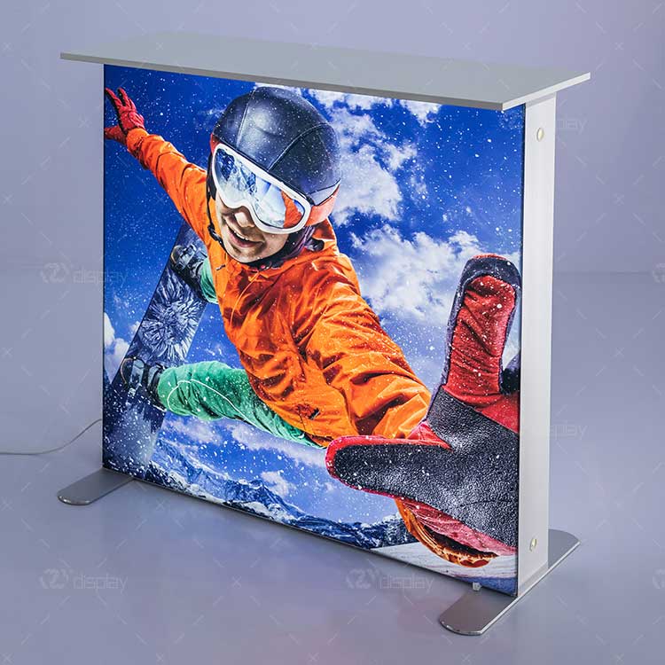 Portable SEG Popup LED LightBox Counter For 2020 Expo