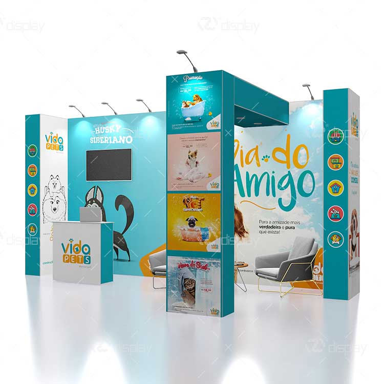 3x6 Exhibition Stall Design For Pet Product Show