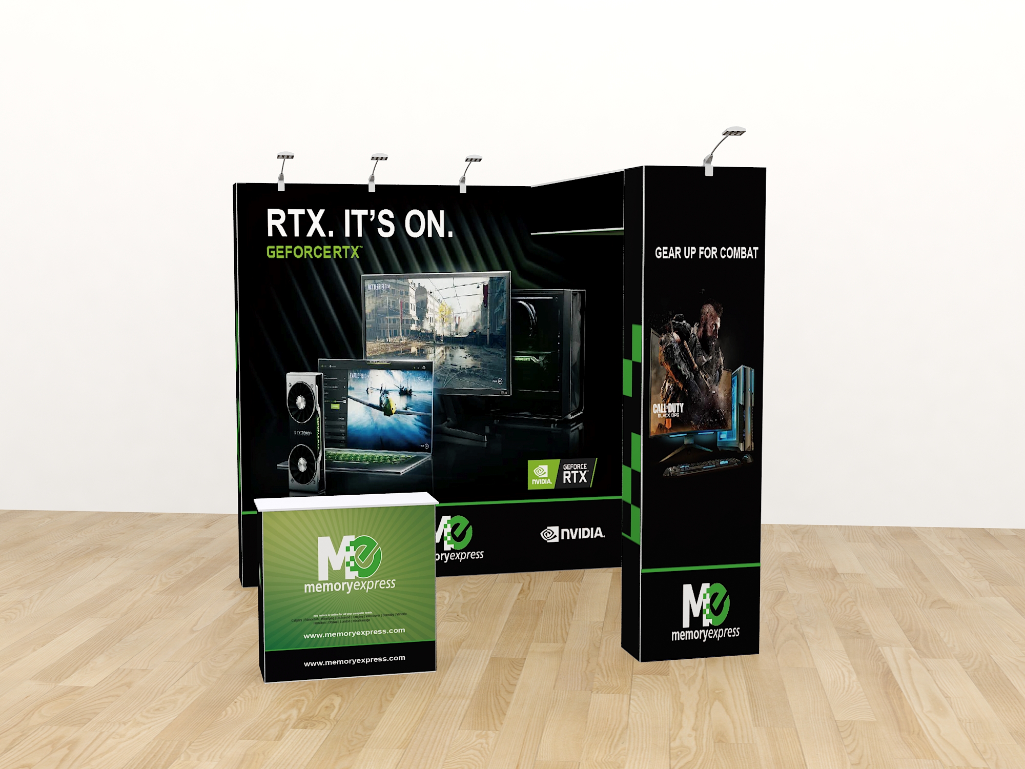 10ft folding trade show booth