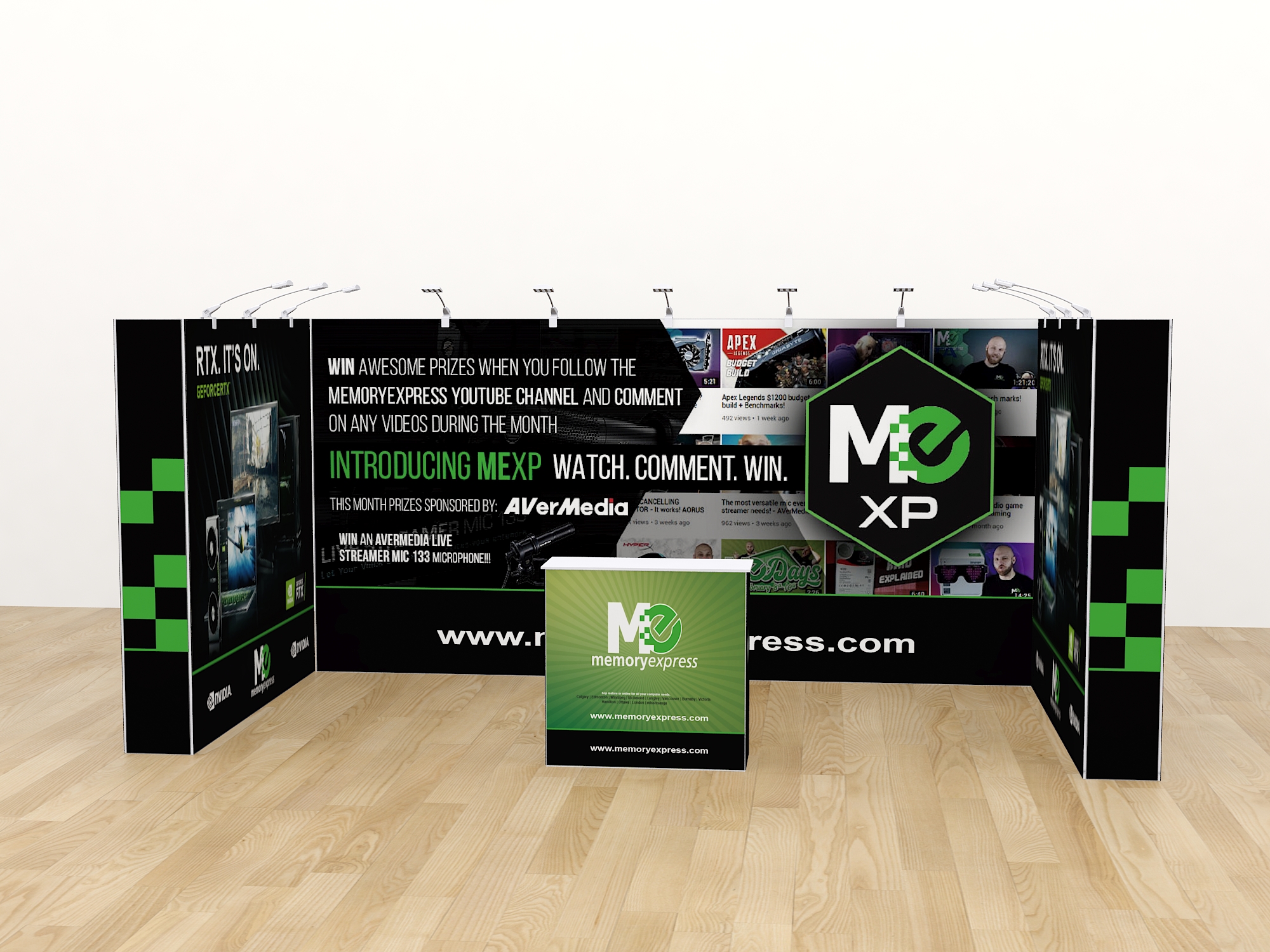 20ft pop up display stand