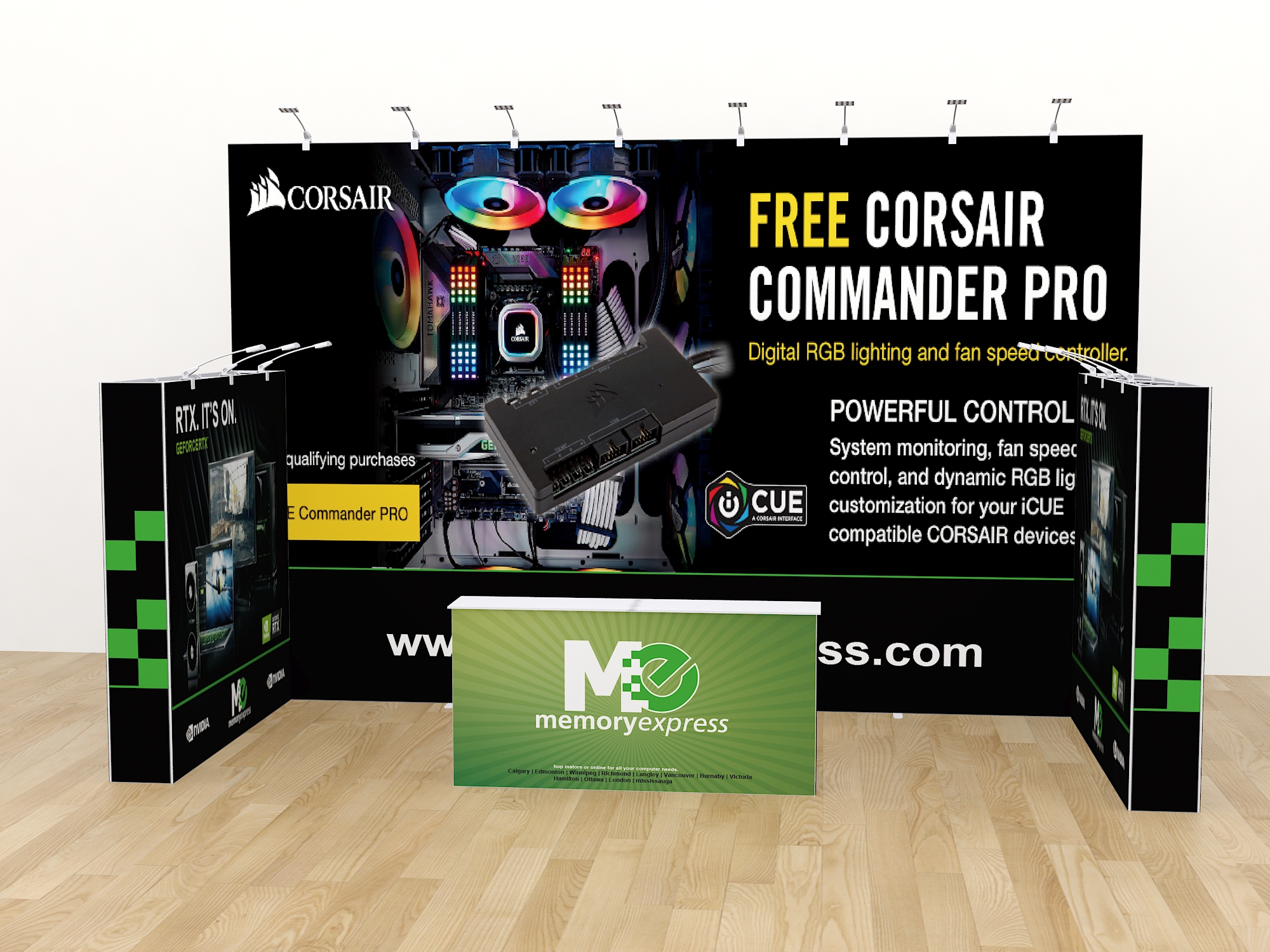 121display Portable tension fabric trade show display 10x10 booth